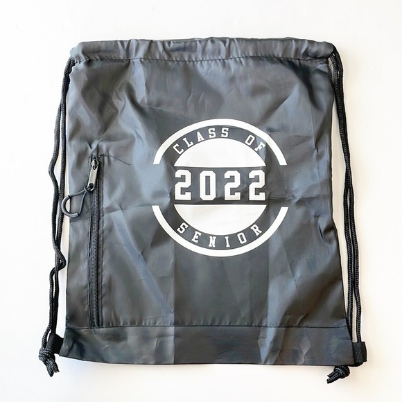 Senior Class of 2022 black drawstring bag - Picture 1 of 3